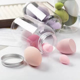 7 esponjas de maquillaje, esponjas cosméticas para base, esponjas para difuminar, esponjas para polvos, accesorios de maquillaje, herramientas de maquillaje para mujeres.