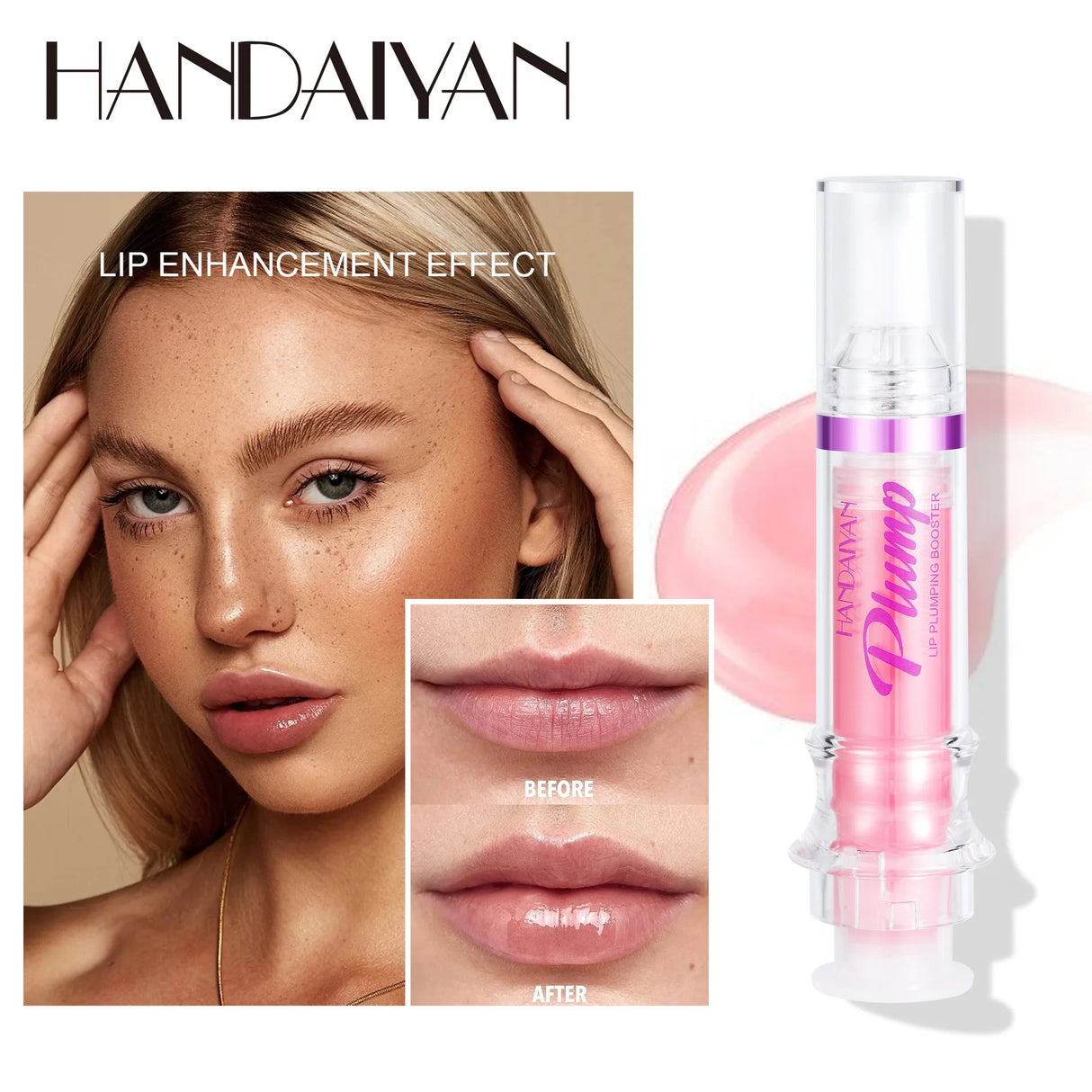 Sexy Plumper Glitter Red Nude Lipstick Liquid Waterproof Moisturize Oil Lipgloss Makeup Lip Plumping Booster Gloss Lipstick