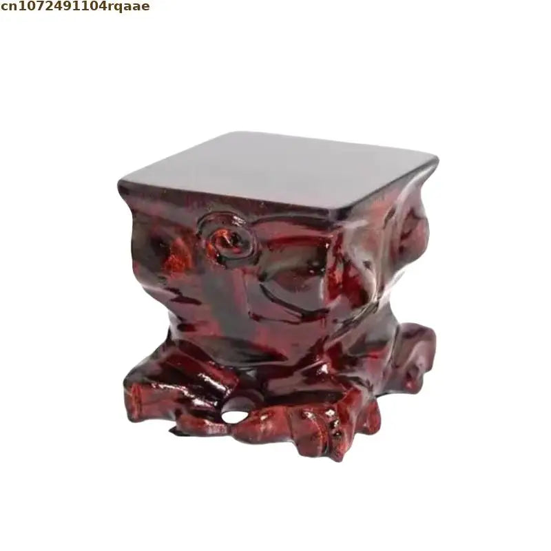 Expositor de estatuas de figuritas sencillas, bases de madera maciza en miniatura, juegos de café y té, pedestal, jarrón, maceta, mesa de clasificación de bonsáis