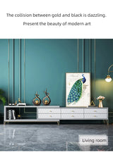 Abstract Ceramic Sculpture Golden Art Statue Modern Home Decor Accessories Living Room Desk Office Supplies Crafts Gifts