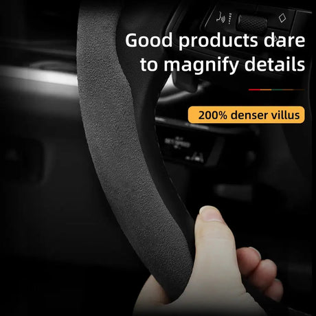 For Jeep Suede Snap-on Steering Wheel Cover Fit Renegade Compass Wrangler Jk Jl Grand Cherokee Wk2 Accessories Wj Portachiavi - Lootquake