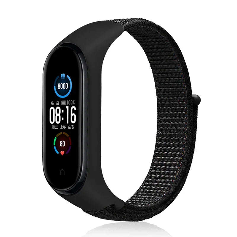 Bracelet For Mi Band 6 7 Strap Nylon Sport loop watch Belt Pulseira Correa Mi band 4 Wristband for xiaomi Mi band 5 4 3 Bracelet - Lootquake