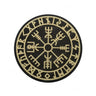 Embroidered Northern Europe Viking Compass Patches Rubber Viking Valknut Norse Runic Odin God Runes Glow In Dark - Lootquake