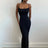 Dulzura Women 2025 Summer Party Club Evening Streetwear Bodycon Beach Basic Black Long Dress Wholesale Items For Business D22775 - Lootquake