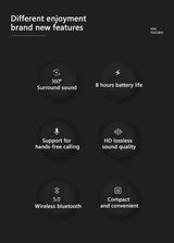 Caja de sonido inalámbrica portátil con Bluetooth para bicicleta con soporte para altavoz de manillar, subwoofer impermeable para scooter al aire libre