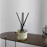 50ml Aromatherapy Essential Oil Flameless Freesia Jasmine Fragrance Oil with Reed Diffuser Stick Home Room Air Freshener Decor