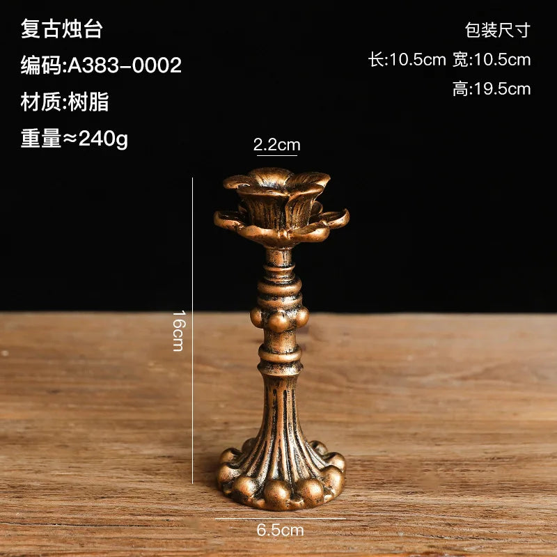 French Classical Aromatherapy Candlestick Decorative Items Shop And Bar Table Decorations European Retro And Nostalgic Props