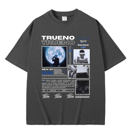 Rapper Trueno Graphic T Shirts Men's Hip Hop Fashion Vintage Tshirt Tops Short Sleeve Men Women Casual Cotton Oversized T-shirts - Lootquake