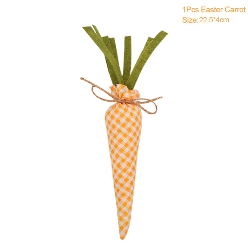 3/1pcs Nov Woven Easter Carrots Ornaments Hanging Pendant for Easter Home Decorations Supplies 2023 Kids Easter Favors Gifts Toy - Lootquake