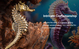 Brass Seahorse Sculpture Copper Seahorse Statue Mascot Exquisite Crafts Ornaments Office Decoration Business Gift