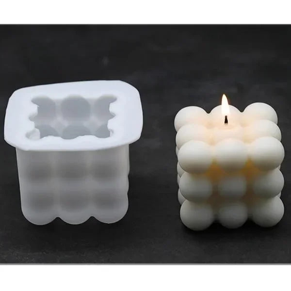 Molde para velas navideñas, hecho a mano, de silicona 3D, para jabón, velas aromáticas, decoración del hogar