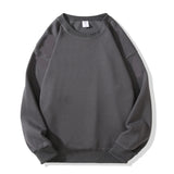 Solid Colors Men's Crewneck Sweatshirt,Cotton-blend Pullover - Lootquake