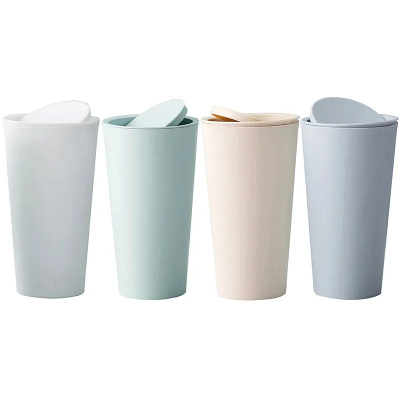 16.5x8cm Small Waste Bin Mini Desktop Trash Can for Desk Car Kitchen Dropship
