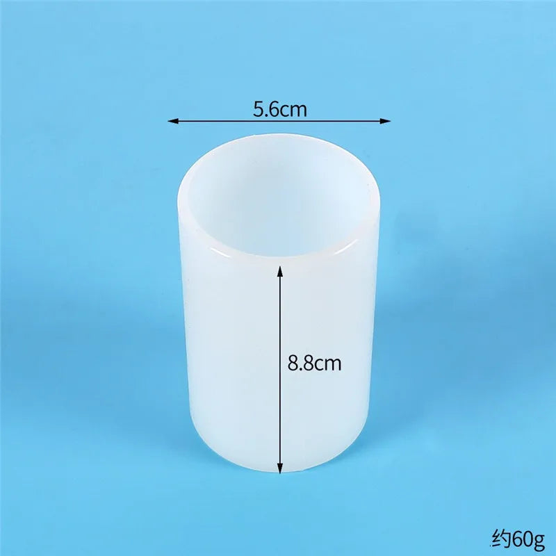 Molde de silicona para velas con forma de cilindro 3D, para hacer jabón, manualidades, regalos, yeso, resina, cera, decoración casera.
