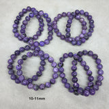 Wholesale Natural 9mm 11mm 12mm 13mm Charoite Smooth Round Loose Beads For Jewelry Making DIY Bracelets Necklace Strand Gift - Lootquake