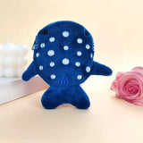 Fashion Cute Blue Shark Mini Whales Coin Purse Plush Zipper Coin Wallet Designer Women's Small Change Bag Key Earphone Pouch - Lootquake