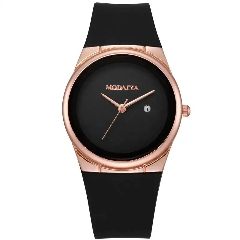 Fashion Women's Minimalist Calendar Quartz Watch Student WatchesSilicone Strap Wristwatch Reloj Mujer Dropshipping - Lootquake