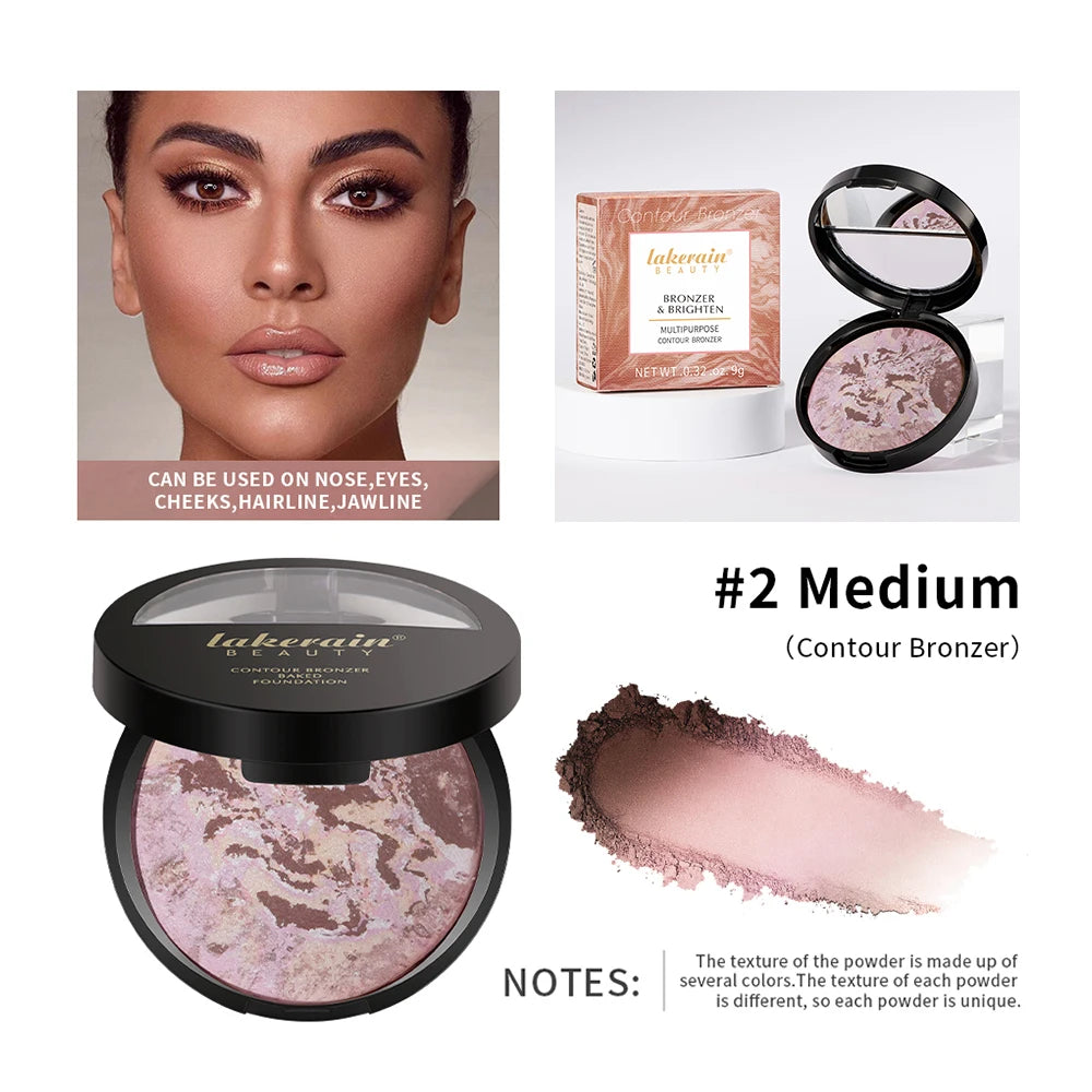 Matte Loose Powder Waterproof Oil-control Matte Full Coverage Face Makeup Makeup Setting Loose Powder Baked Powder Foundation