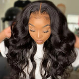 Body Wave T-Part Lace Wig | Transparent Lace Front Malaysian Human Hair