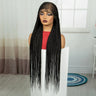 36" Cornrow Braided Full Lace Frontal Wig | Knotless Braids | Synthetic Braided Wig with Baby Hair for Black Women