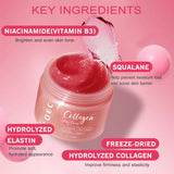 100ml KOEC Skincare Collagen Jelly Cream Hydrating Firming Smoothing Gel Hydrolyzed Collagen Niacinamide Squalane Plants Extract