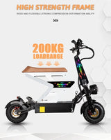 m10 8000W 60V 65AH large electric scooter max speed 90-120km/H 13inch off-road tyres lcd display removable large seat  escooter