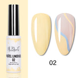 5ML Gold Silver Metallic Liner Paint Gel Polish Chrome Mirror Metal Effect Super Bright French UV LED Semi Permanent Nail Gel