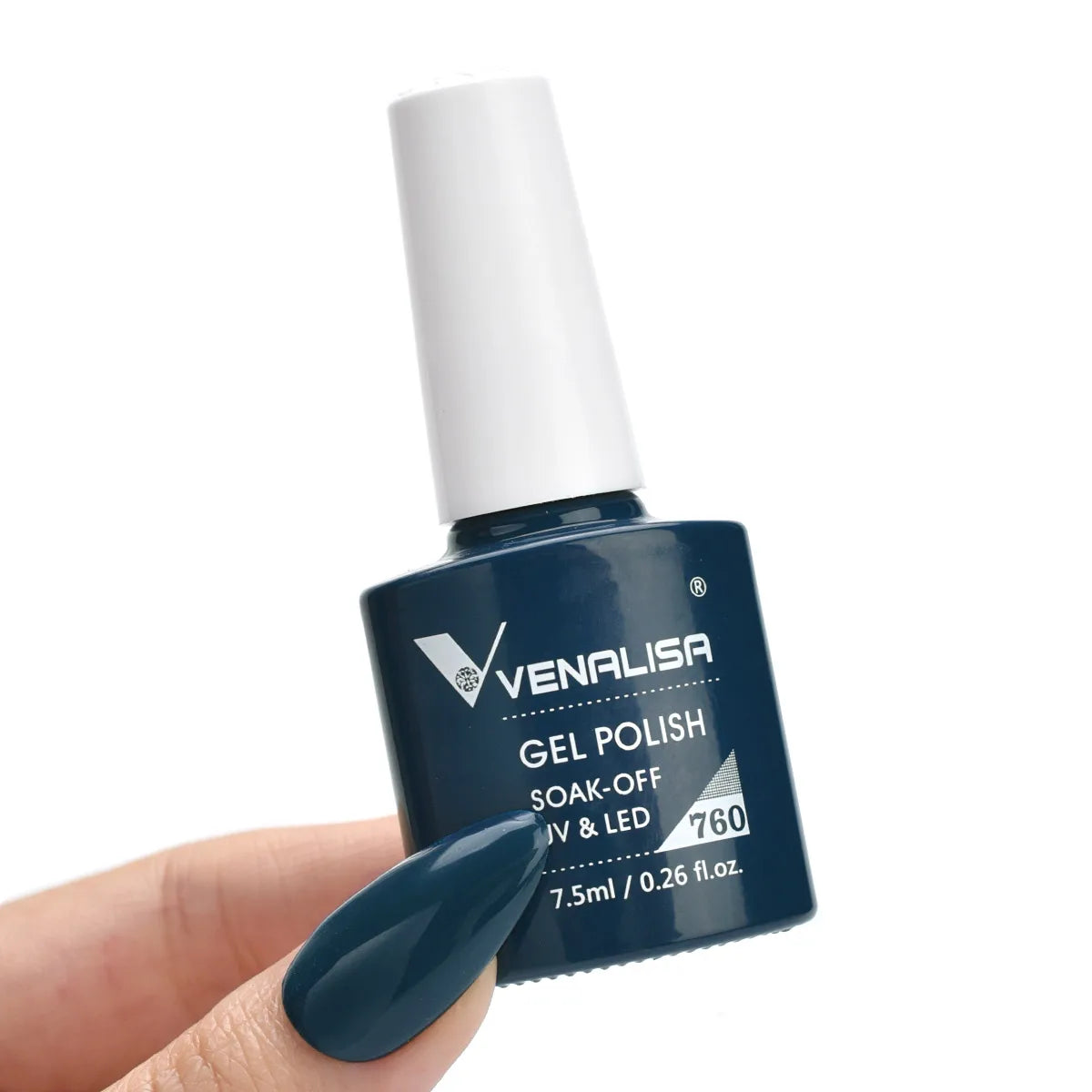 Venalisa Nail Gel Polish 7.5ml #758 Funny Bunny Milky White VIP3 Collection Long Wear Diamond Top Coat Soak Off UV LED Gel Nail