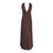 Y2K Chic Women Lace Trim Long Dress 90s Vintage Sexy V Neck Tie Up Backless Bodycon Elegant Lady Club Party Night Cocktail Dress - Lootquake