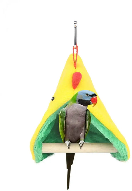 Warm Bird Parrot Nest Soft Plush Bird Parrot Hammock Warm Hanging Bed For Pet Cave Cage Hut Tent Toy House for Small Animals - Lootquake