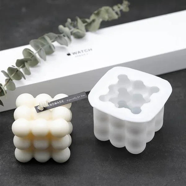 Molde para velas navideñas, hecho a mano, de silicona 3D, para jabón, velas aromáticas, decoración del hogar