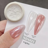 Moonlight Mirror Nail Powder Aurora Silver Glitter Metallic Effect UV Gel Polish for Manicure DIY Nail  Art Design Decoration