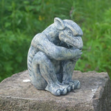 Statue de gargouille gothique décorative, sculpture de gardien de jardin de gargouille, décoration de cheminée de bureau de chambre à coucher de jardin de gargouille médiévale