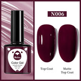 1pcs 7.3ml White Gel Nail Polish French Manicure Gel Polish Semi Permanent Soak Off UV Gel Varnish Base Top Coat Winter Nail 105