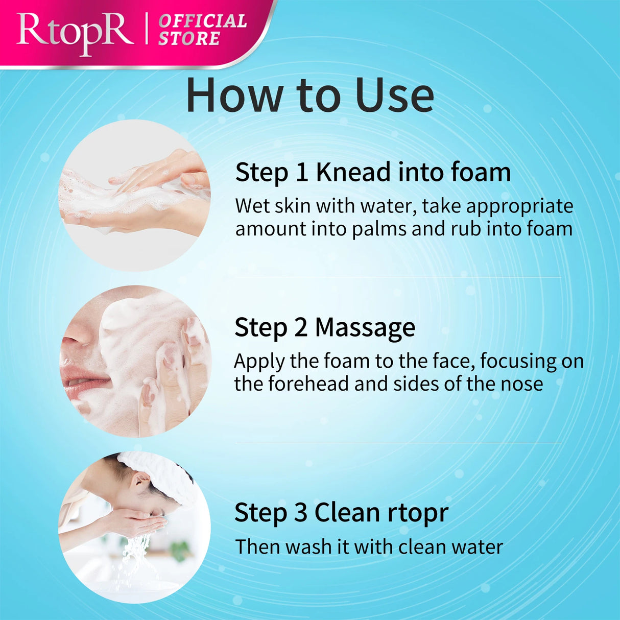 Limpiador facial con vitamina C Limpieza profunda Control de grasa del acné Limpia poros Blanqueamiento de la piel Limpia cutículas Cuidado de la piel Limpieza facial