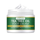 Crema hidratante para pies, para pies y talones secos. Crema calmante para pies secos y agrietados con urea y aceite de árbol de té.