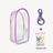 Colorful Transparent Protector Case Organizer Box for 17cm Labubu Plush Dolls Outdoor Display Bag With Keychain Doll Accessories - Lootquake