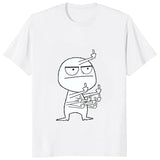 Middle Finger Funny Maniac Printed Man T Shirt Loose Casual Fashion Harajuku Hip Hop T-shirt Hipster Streetwear Comfort Clothing - Lootquake