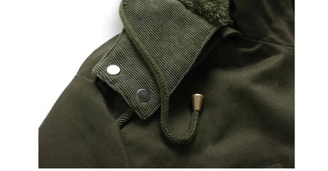 Winter Men's Warm Padded Jackets Fashion Men Fleece Lined Thermal Hooded Coats Men Mountain Ski Windbreaker Jackets Clothing - Lootquake