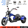 Trottinette électrique 3 roues pour adulte, moteur 2000 W, vitesse maximale 35-45 km/h, charge maximale 250 kg, pneus larges tout-terrain de 18 pouces