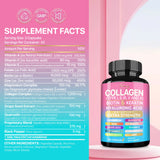 Collagen Supplement - Supports Skin Care, Nails, Hair, Antioxidants and The Immune System
