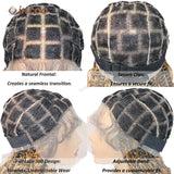 36" Boho Curly Box Braided Lace Wig | Knotless Cornrows | Synthetic Braids for Black Women