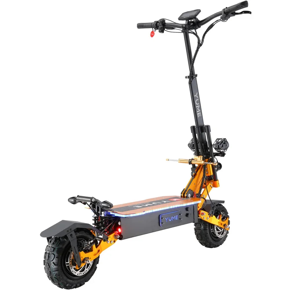 Patinete eléctrico todoterreno YUME X11+ de 6000 W con motor dual, 60 V-30 Ah, para adultos, velocidad máxima de 95 km/h, motor sin escobillas, alcance de 100 km.