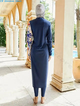 Burkini Muslim Swimwear 2023 Swimming Suit For Women Modest Swimsuit Islamic Clothing Sets Fashion Long Dress Turban Full Cover - Lootquake