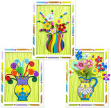Kids DIY Craft Kit 3D Embossing Kit Photo Frame DIY Making Button Bouquet Boy Girls Interactive Handmade Educational Toy Gift
