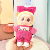 Vêtements de poupée Labubu, ensemble de police, t-shirt d'été, poupées Labubu I II Idol 15/17 cm, vêtements assis, accessoires de fête, cadeaux DIY