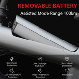 Bicicleta eléctrica para adultos HX Q20PRO de 2000 W, 48 V, 20 Ah, batería extraíble, plegable, neumáticos anchos de 20 pulgadas.
