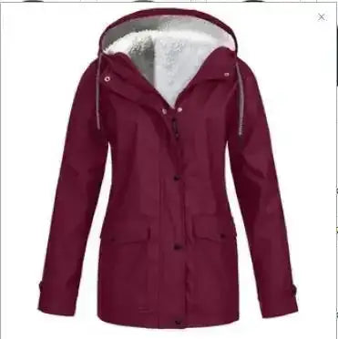 Women's Ski Jacket Warm Winter Snow Coat Waterproof Windbreaker Hooded Raincoat Snowboarding Jackets - Lootquake