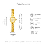 Luxury Women Watch Rhinestone Gold Bracelet High Quality Classic Stainless Steel Watches Quartz Women Wristwatch Gift for Woman - Lootquake