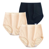 3Pcs/Set Cotton Panties Women Seamless Underwear High Rise Panties Comfort Solid Color Female Underpants Sexy Lingerie M-XXXL
